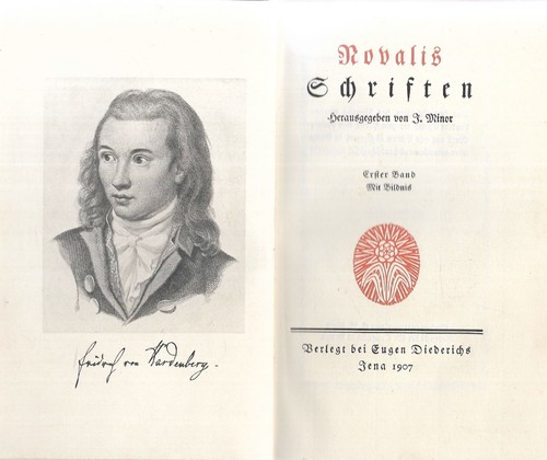 Novalis schriften eugen - novalis,