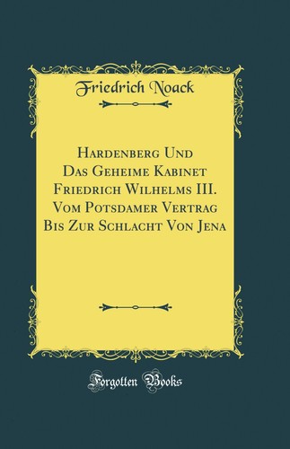 Hardenberg und das geheime - hardenberg,